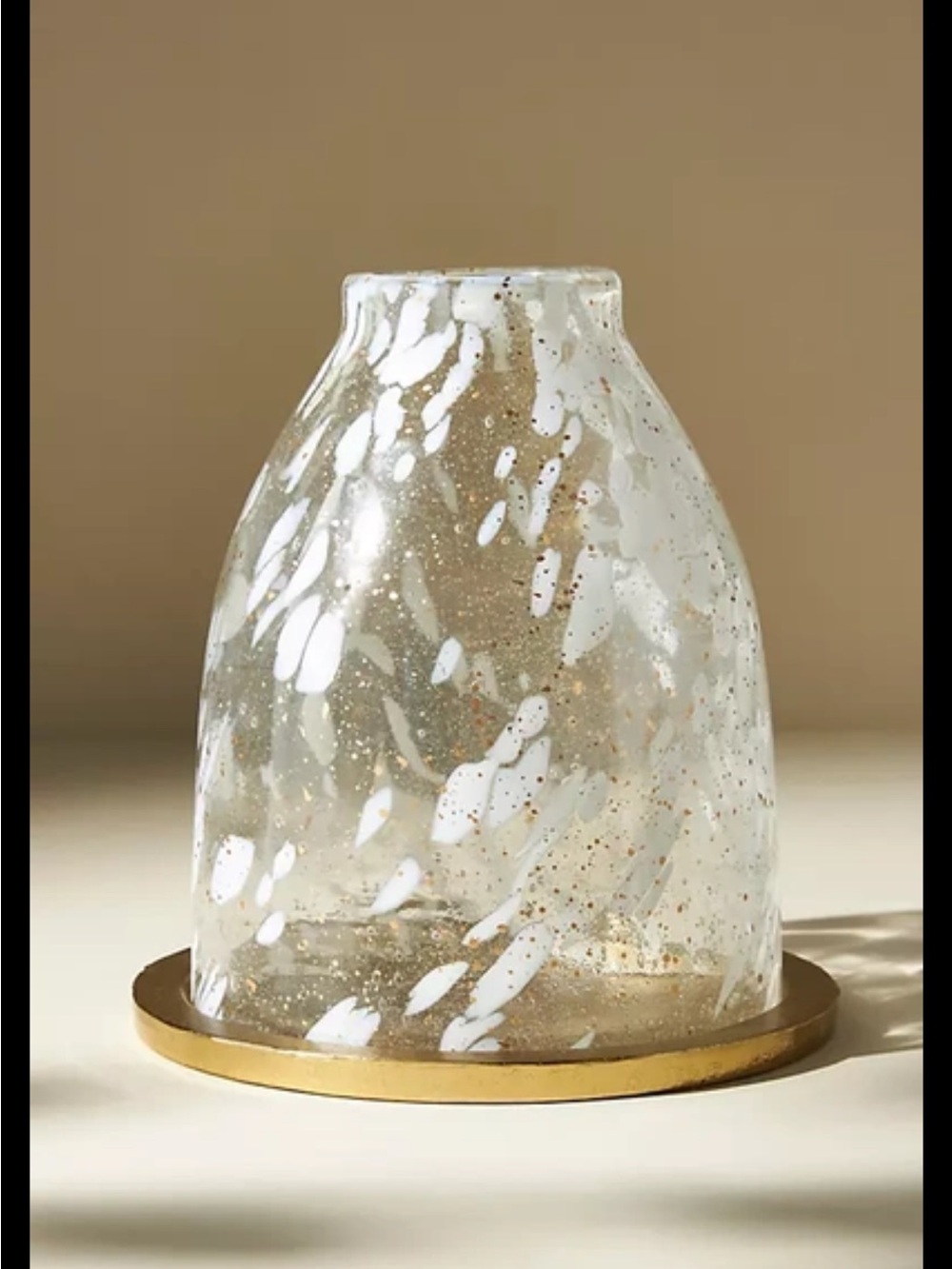 Anthropologie swirled glass cloche